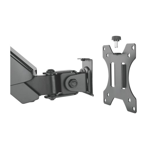 Brateck Single Screen Wall Mounted Gas Spring Monitor Arm,17"-32",Weight Capacity (per screen) 8kg; Matte Black gallery 3