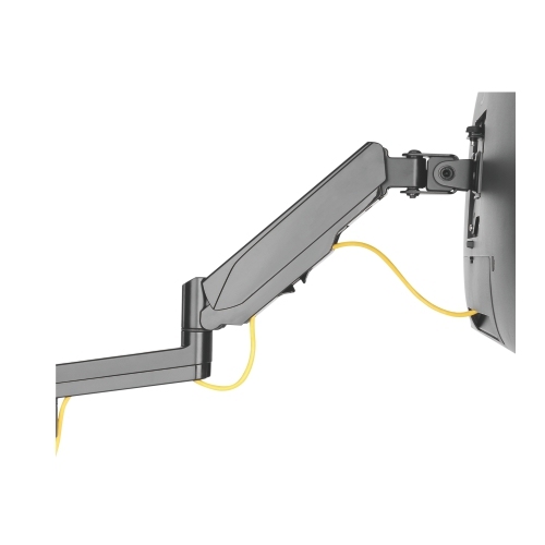 Brateck Single Screen Wall Mounted Gas Spring Monitor Arm,17"-32",Weight Capacity (per screen) 8kg; Matte Black gallery 4