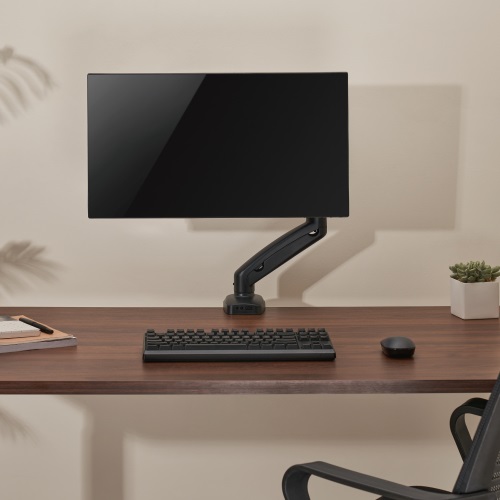 Brateck Economy Single Screen Spring-Assisted Monitor Arm Fit Most 17"-32" Monitor Up to 9 kg VESA 75x75/100x100, Matte Black thumbnail 2