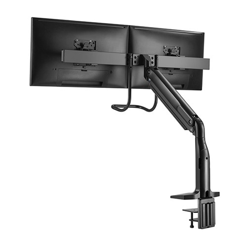 Brateck Dual Monitors Select Gas Spring Aluminum Monitor Arm Fit Most 17‘-35’ Monitors Up to 10kg per screen VESA 75x75/100x100 gallery 2