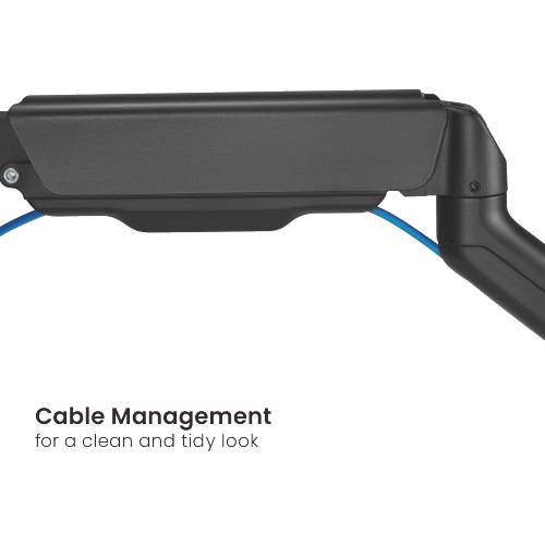 Brateck Cost-Effective Spring-Assisted Dual Monitor Arm Fit Most 17"-32" Monitor Up to 9KG VESA 75x75,100x100(Black) thumbnail 3