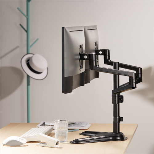 Brateck Premium Aluminum Articulating Monitor Stand Fit Most 17"-32" Monitor Weight Capacity Up to 8KG VESA 75x75,100x100 thumbnail 2