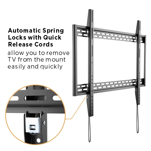 Brateck X-Large Heavy-Duty Fixed Curved & Flat Panel Plasma/LCD TV Wall Mount Bracket for 60"- 100" TVs, 1009x630x32mm thumbnail 3