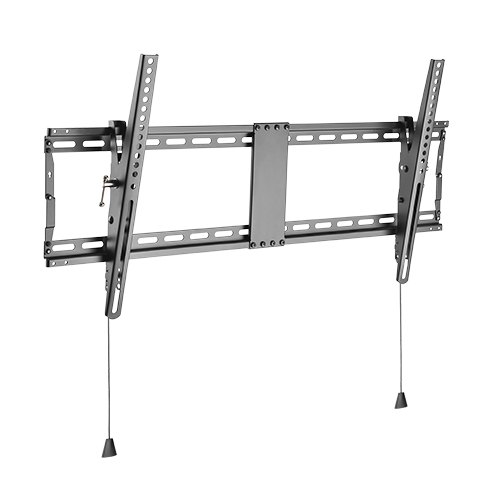 Brateck Heavy Duty Foldable Tilt TV Wall Mount For 43"-90" TVs, Weight Capacity: 70kg, 49x890x431mm, Matte Black