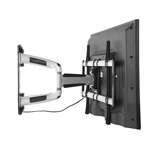Brateck Chic Aluminum Full-Motion TV Wall Mount For 37"-70" Curved & Flat panel TVs up to 35KG, Matte Black & Metallic Grey thumbnail 2