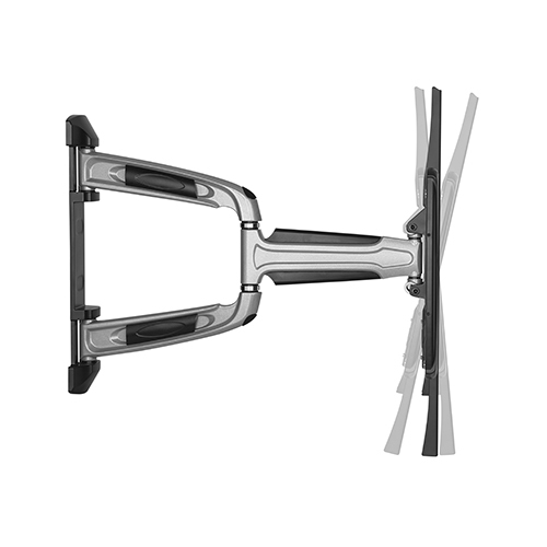 Brateck Chic Aluminum Full-Motion TV Wall Mount For 37"-70" Curved & Flat panel TVs up to 35KG, Matte Black & Metallic Grey thumbnail 4