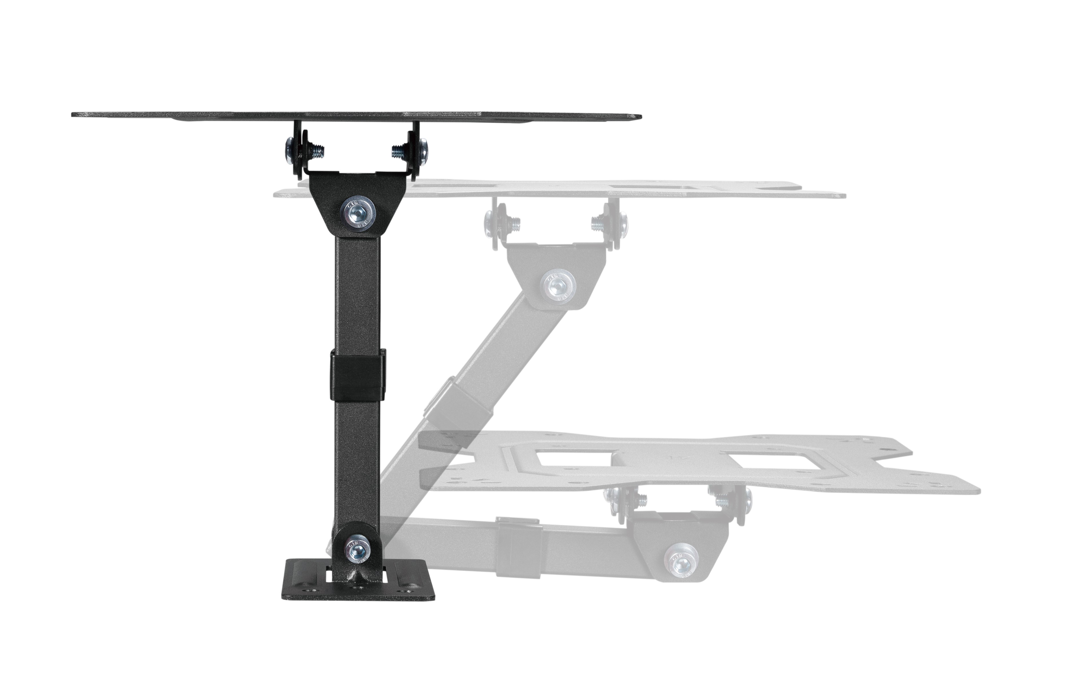 BrateckEconomical Full-Motion TV Wall Mount For 23"-43" Fit Curved TV up to 30KG, VESA 100x100,100x200,200x100,200x200 Fine Texture Black thumbnail 4