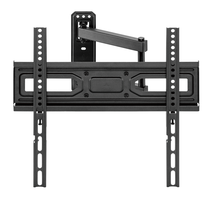 Brateck LPA78-443 Super Economy Full-Motion TV Wall Mount, Fit Screen Size: 32"-55" Up to 35 KG, Fine Texture Black,358x440x420mm