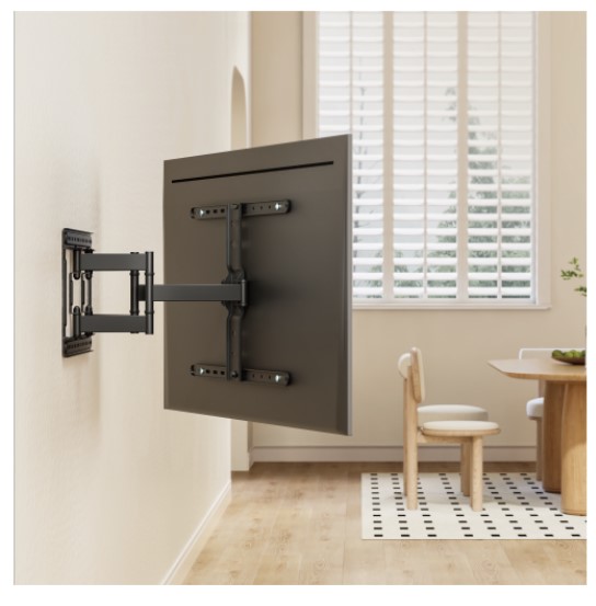 Brateck LPA83-466 Modern Ultra-Slim Full-Motion TV Wall Mount For most 43"-90" TVs, Weight Capacity: 60kg, 420x509x632mm thumbnail 2