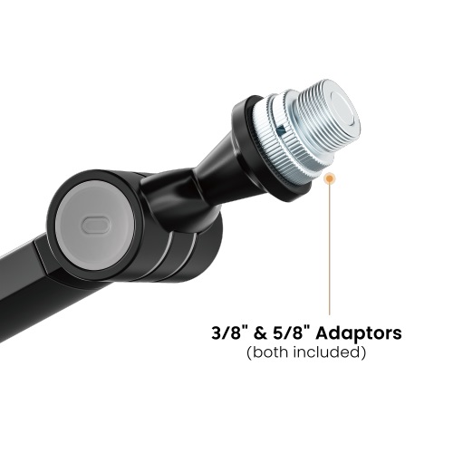 Brateck Flexible Swing-Arm Microphone Floor Stand(NEW), Weight Capacity: 1kg,  Black320x320x1597mm thumbnail 4