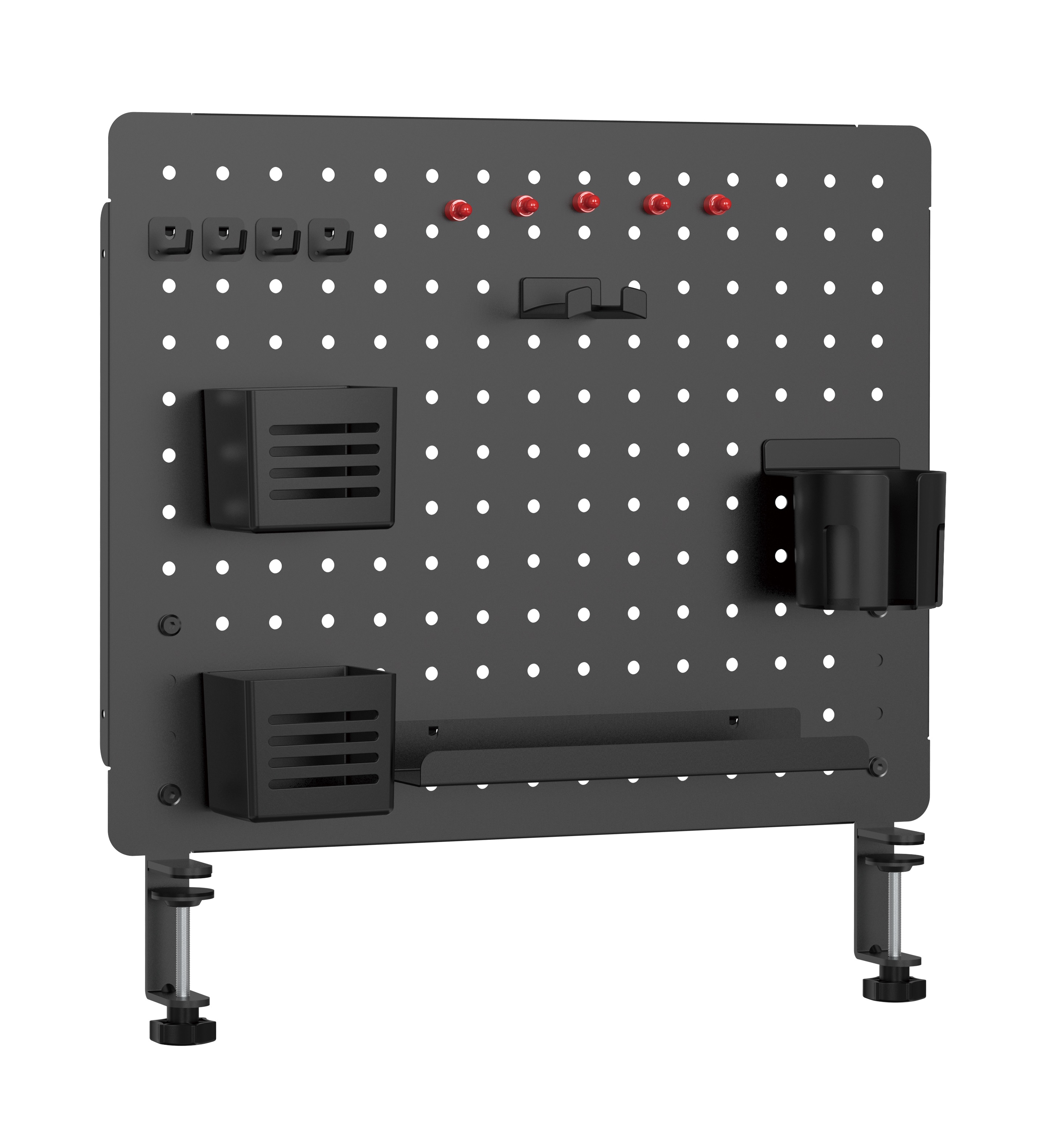 Brateck Desktop Storage Bracket, Clamp Mounting Design: firmly attaches to the table, providing great stability