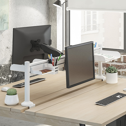 Brateck Slatwall Gas Spring Monitor Arm, Effortless Monitor Height Adjustment with Gas Spring, for 13"-27" Screen, Up to 6.5kg/Screen gallery 2