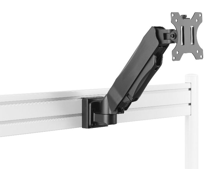 Brateck Slatwall Gas Spring Monitor Arm, Effortless Monitor Height Adjustment with Gas Spring, for 13"-27" Screen, Up to 6.5kg/Screen thumbnail 3
