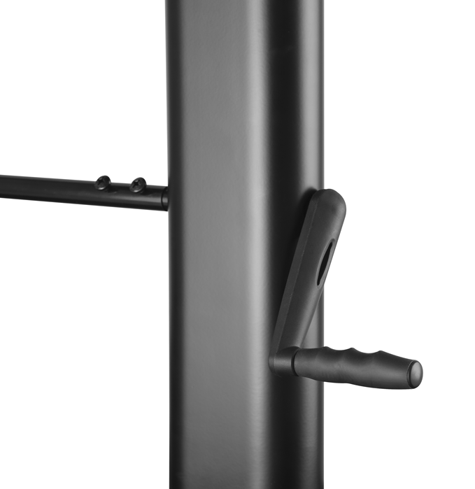 Brateck Large Screen Telescopic Height-Adjustable Steel TV Cart with Crank Handle Fit 60"-100" Up to 100kg- Matte Black （LS） thumbnail 3