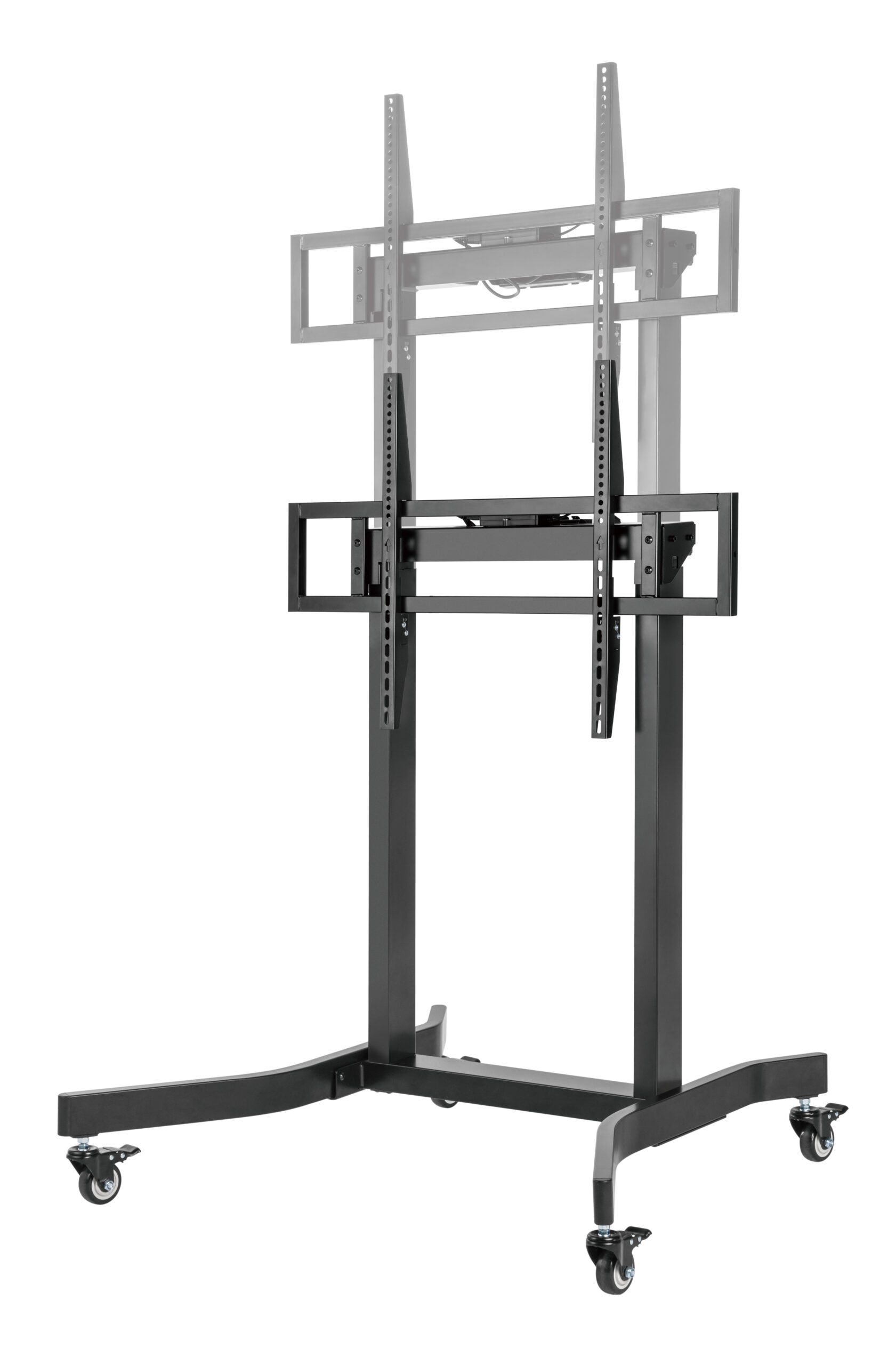 Brateck Standard Motorized TV Cart Fit 55"-100" Up to 120kg- Matte Black , VESA Compatible: 200x200 up to 800x600 （LS） thumbnail 3