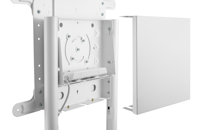 Brateck Rotating Mobile Stand for Interactive Display Fit 37"-70"  Up to 70kg- VESA: 200x200,400x200,300x300,600x200,350x350,400x400,600x400 White（LS) thumbnail 2