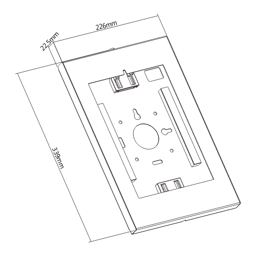 Brateck Anti-Theft Wall-Mounted Tablet Enclosure Fit most 9.7” to 11” tablets including iPad, iPad Air, iPad Pro,- White 226x343x22.5mm thumbnail 4