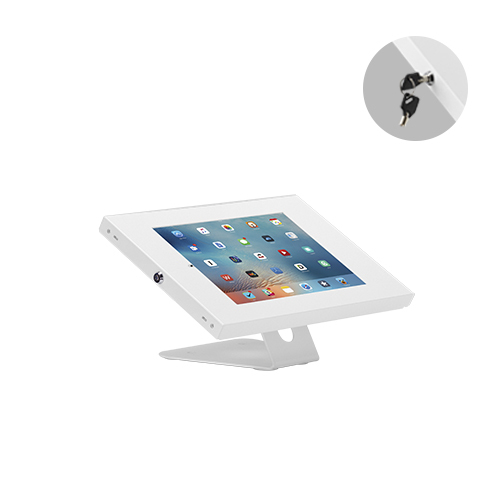 Brateck Anti-Theft Wall-Mounted/Countertop Tablet Holder  Fit most 9.7” to 11” tablets( iPad, iPad Air, iPad Pro, - White 343x206x186mm