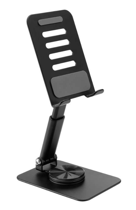 Brateck PHS10-3-B Phone Stand for Smartphone  ≤7''- Black, 103x72x29mm(Fold)/128x102x72mm, 230g